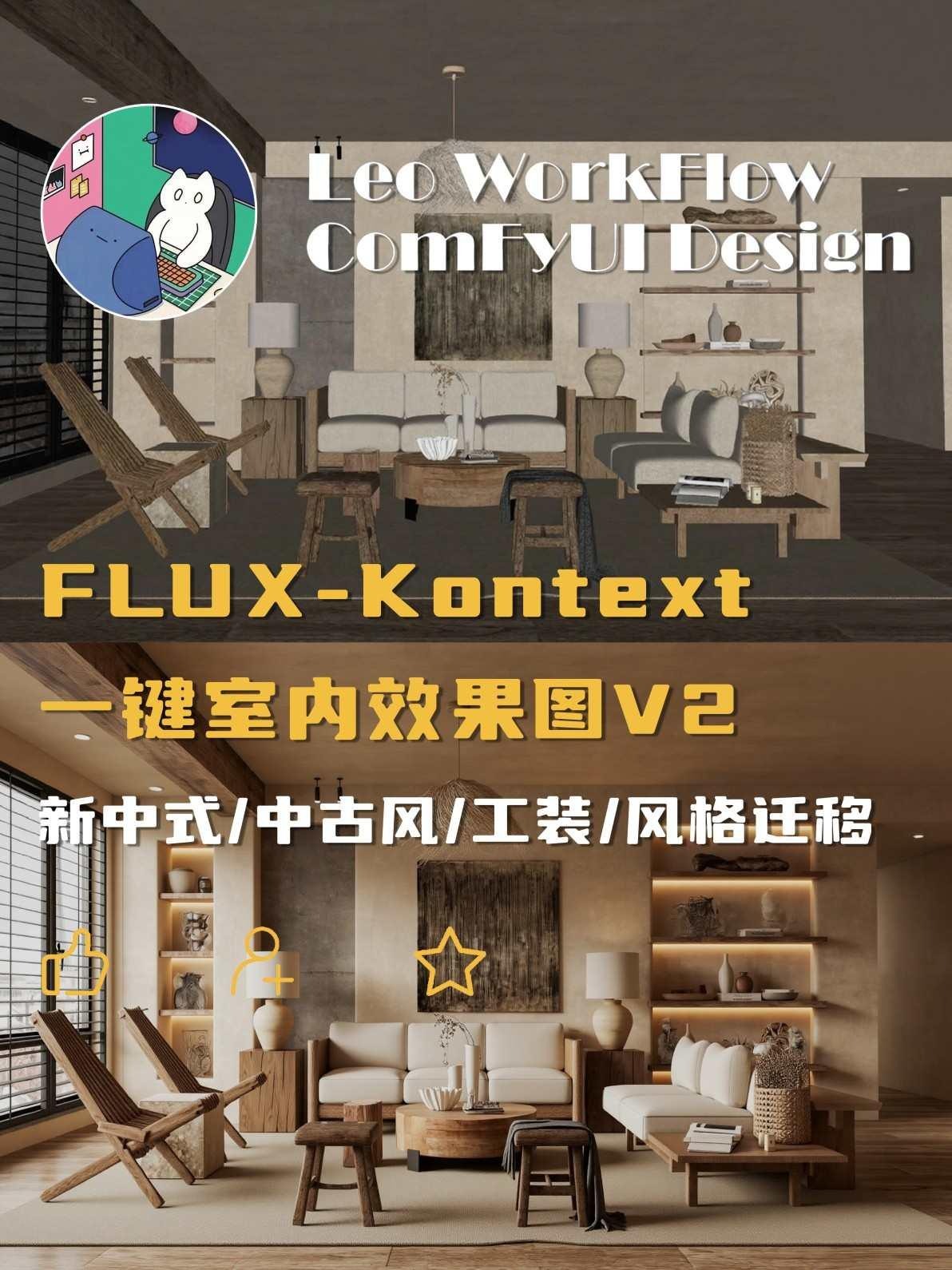 ComfyUI-Based “SU One-Click Interior Rendering V2”: Cure Your Image Editing Anxiety