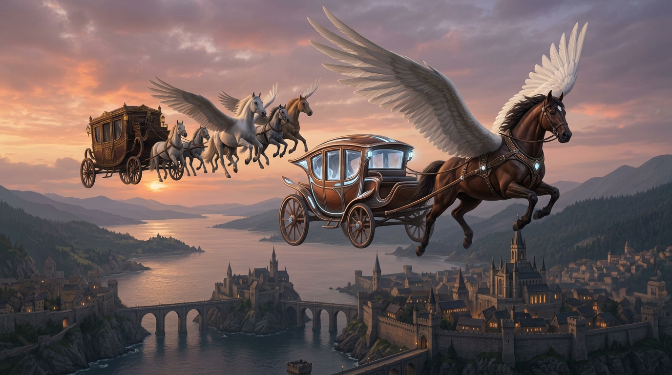 How Winged Carriages Became a Popular Fantasy Concept